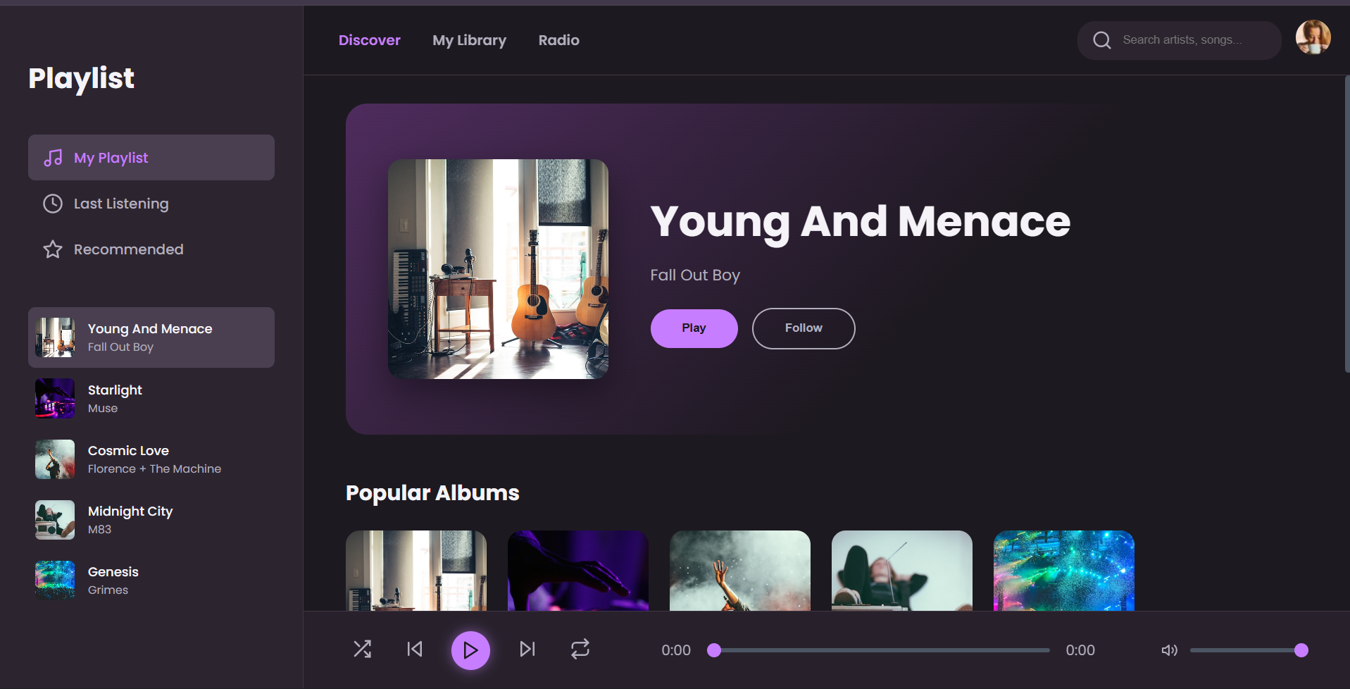 Sonic Waves - Immersive Music Discovery App